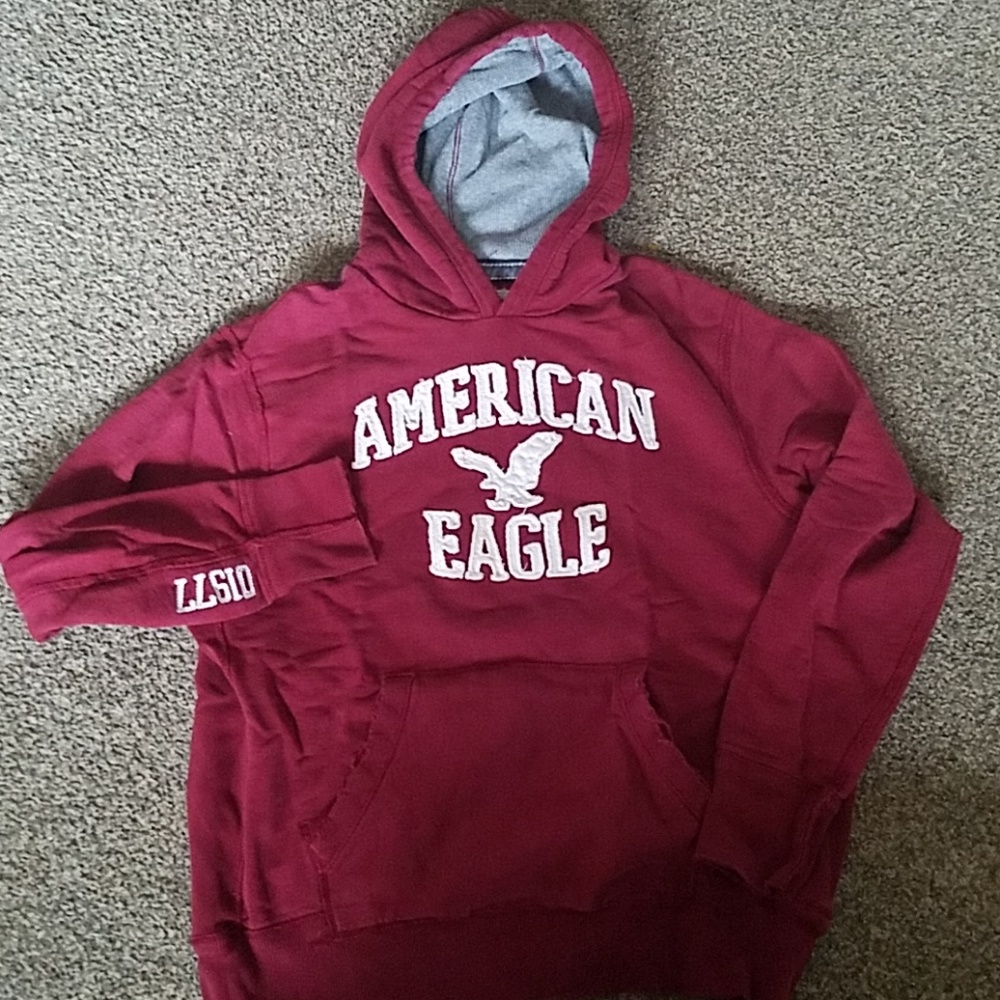 Mens American Eagle Hooded Sweatshirt